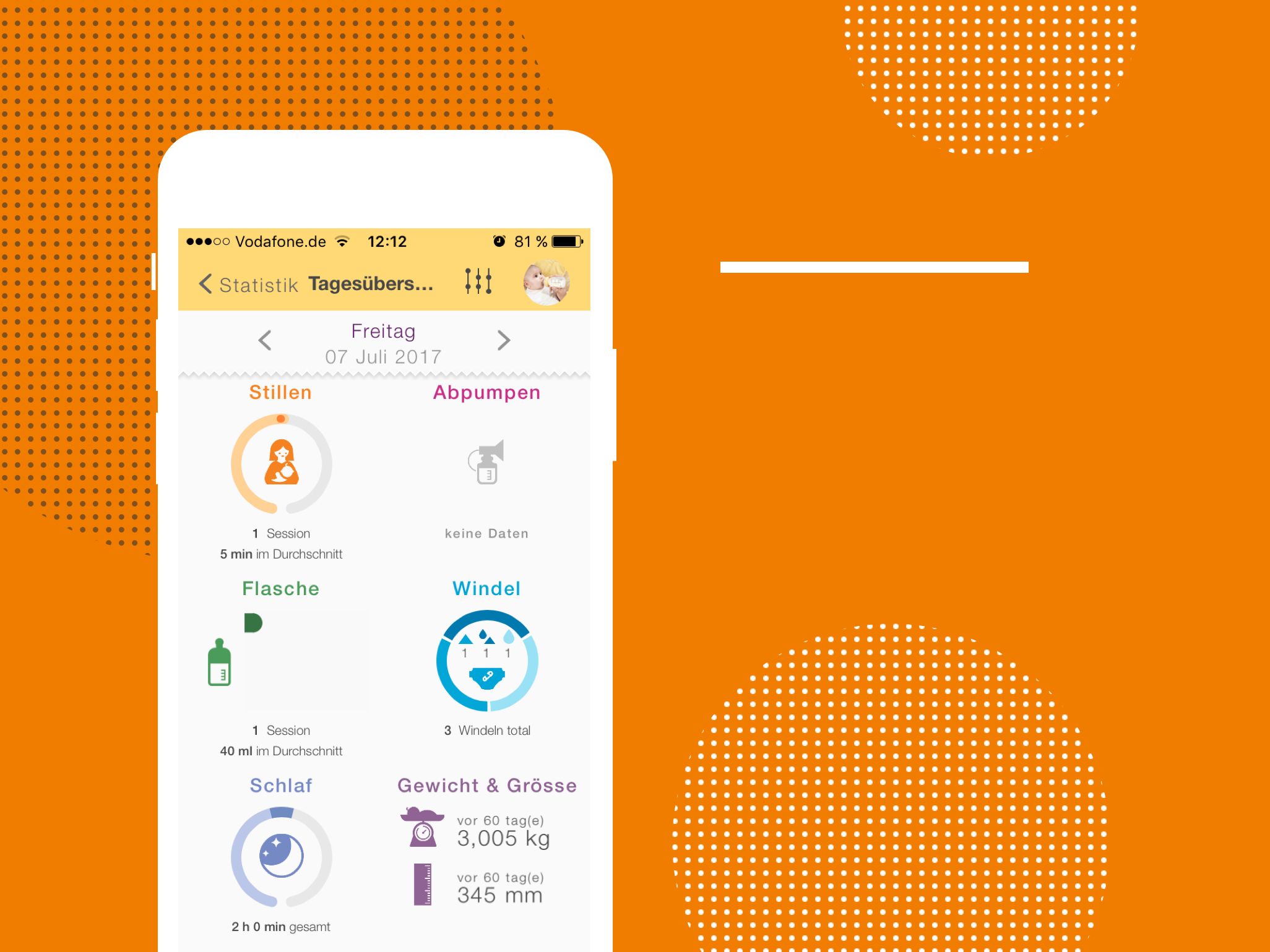 MyMedela App: Überblick der Funktionalitäten