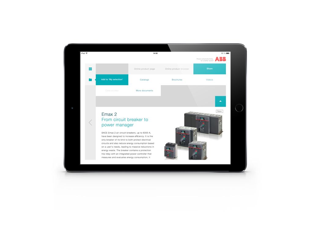 ABB Connect App im Tablet