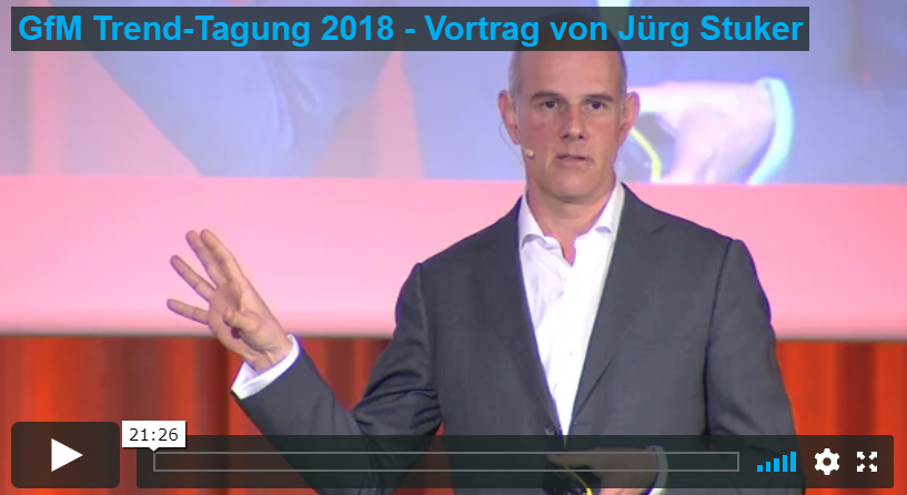 Jürg Stuker von Namics beim Vortrag auf der Gfm Tagung 2018