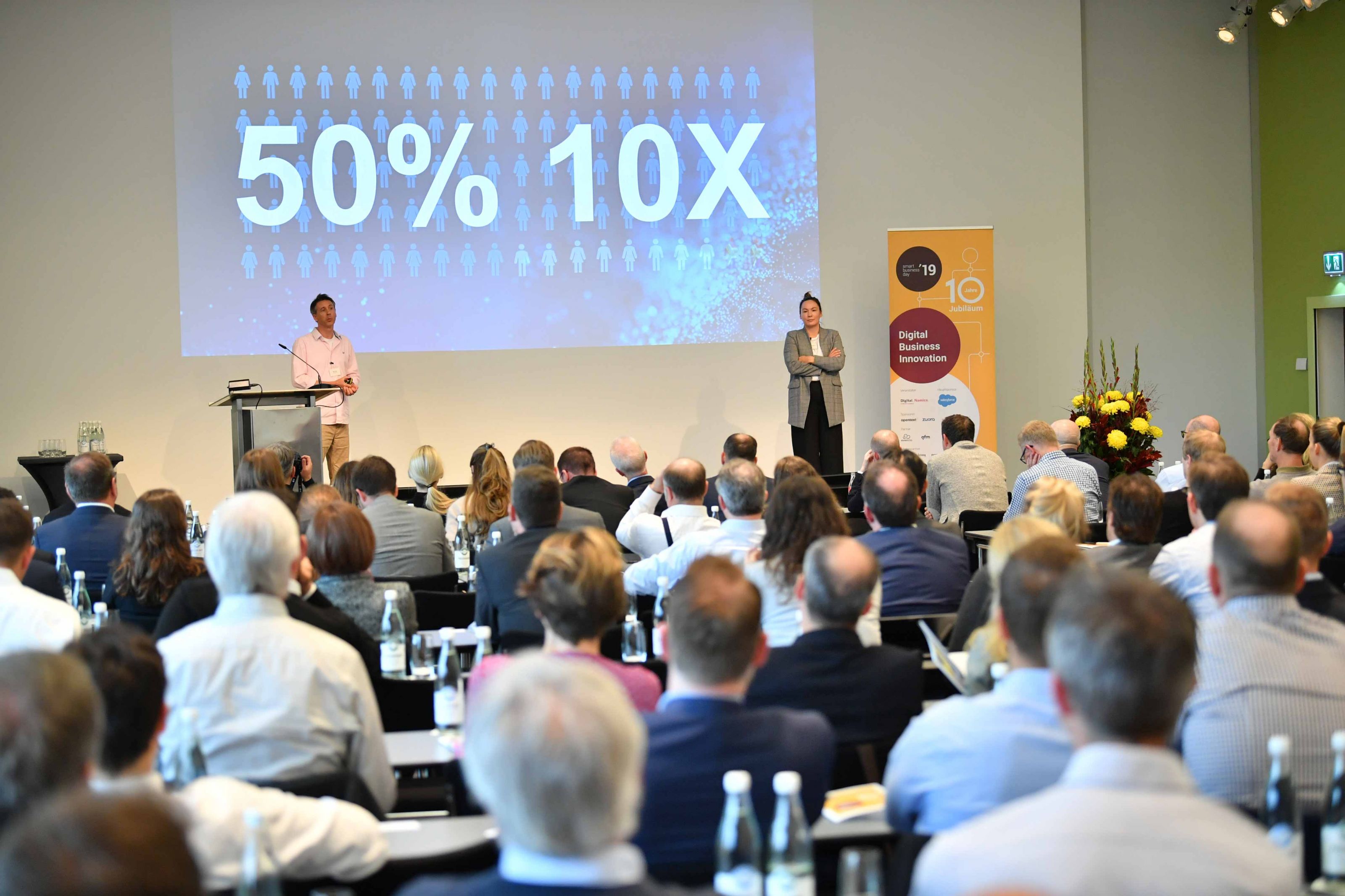 Referenten von Siemens auf der Bühne des Smart Business Day 2019