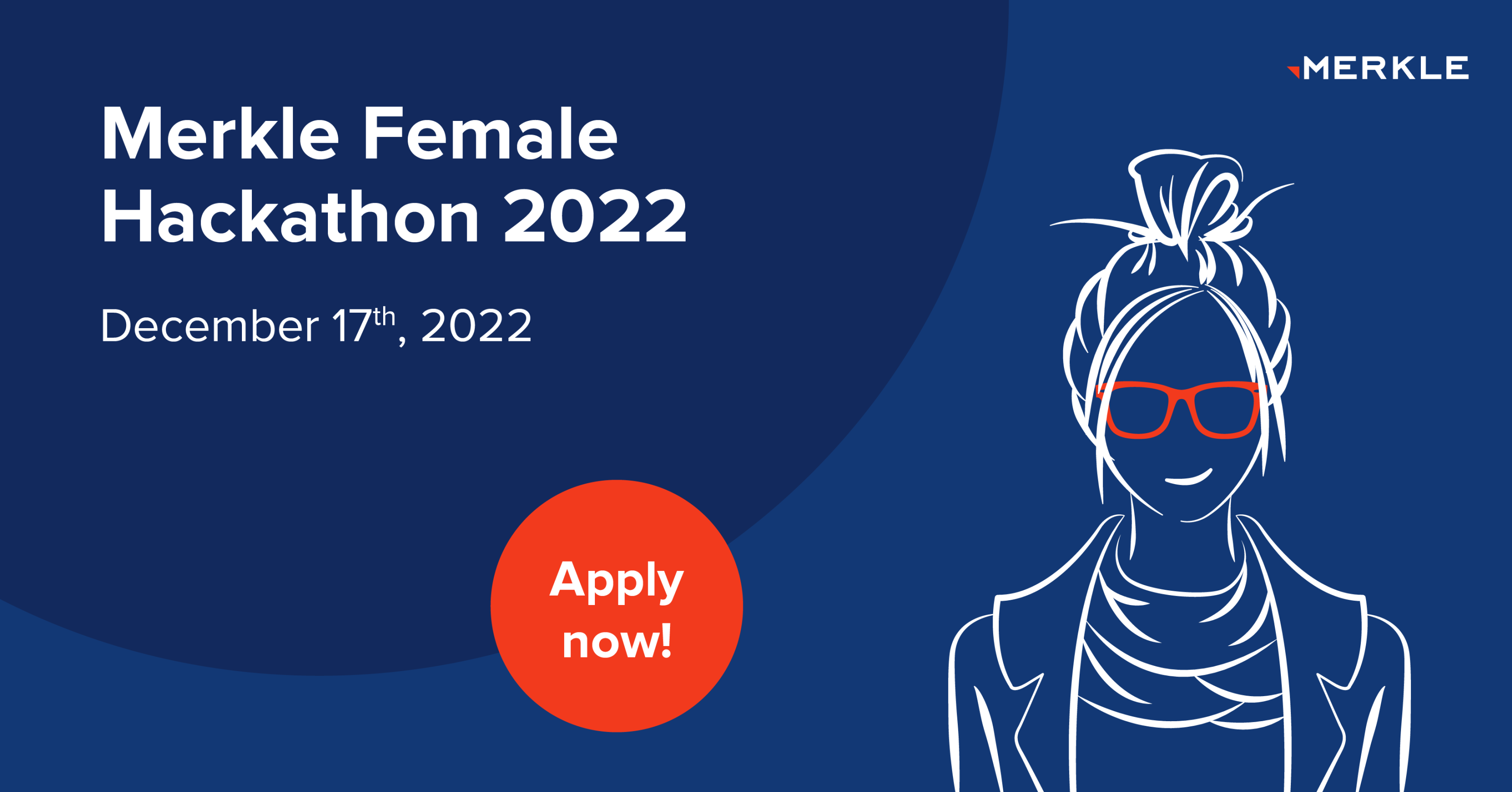 Invitation Merkle Female Hackathon Belgrade 2022 
